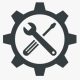 Tools Wrench and Screwdriver Icon Vector Illustration Design Editable Resizable EPS 10
